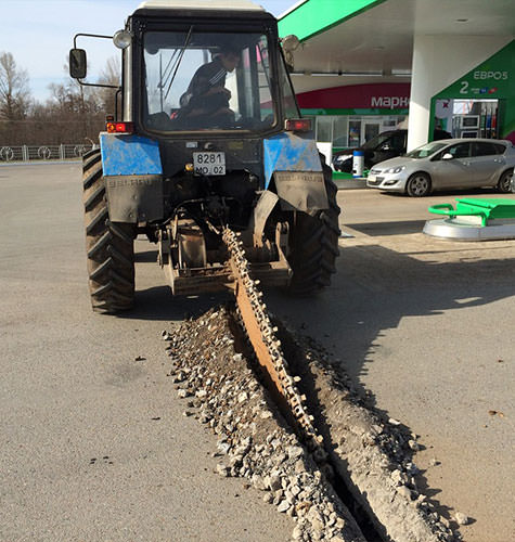Аренда грунтореза в Ельце
