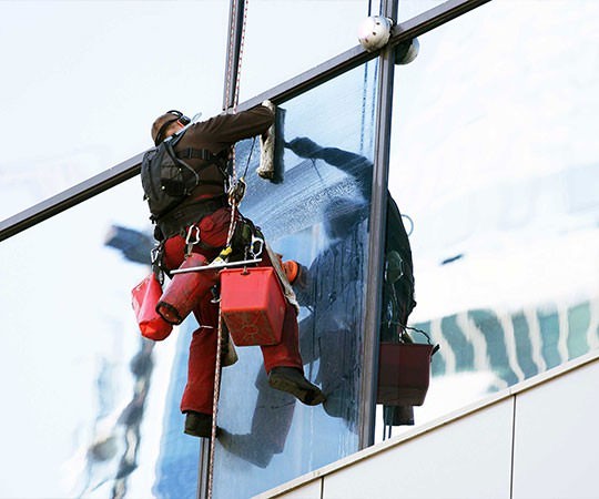 Мойка фасада на высоте в Ельце и  Липецкой области